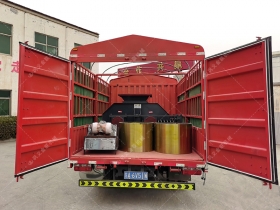 GS800X800对辊国产精品亚洲LV粉色总成发往安徽阜阳