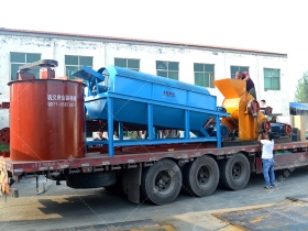 国产精品亚洲LV粉色生产线发货图片_双级粉碎机_滚筒筛分机